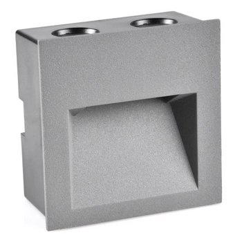 LED schodišťové svítidlo 3W 55lm 4000K neutrální šedá IP44 Q LED Sanico Goldlux