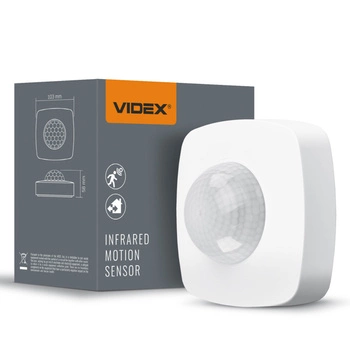 Venkovní světelný senzor pohybu a soumraku 1200W bílý IP54 VL-SPC24W Videx