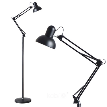 Nastavitelná stojací lampa Kobi E27 Black Auriq