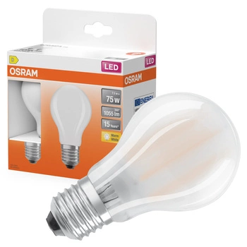 2x LED žárovka A60 E27 7,5W = 75W 1055lm 2700K Warm 300° Retrofit Filament CLASSIC Osram