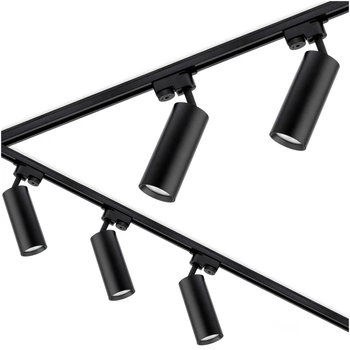 Sada kolejnic Rail 3m + 5x GU10 LED reflektor Černá