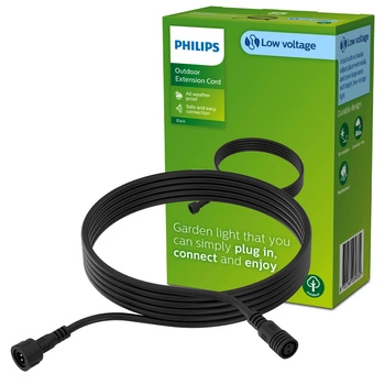 GardenLink propojovací kabel 5m IP67 prodlužovací kabel černý PHILIPS