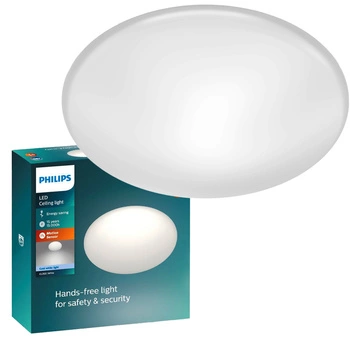 Plafond LED povrchová montáž SHAN 12W 4000K 26cm kulatý se senzorem pohybu PHILIPS