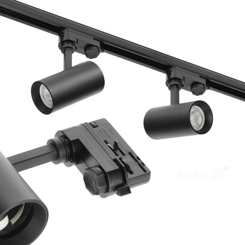 GU10 3okruhové kolejnicové bodové svítidlo černé Nextrack Kobi