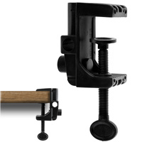 Držák pro stolní lampy, svorkový klip na stůl Černá LUMILED