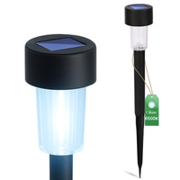 Solární LED lampa, Černá 6500K PALIS LUMILED