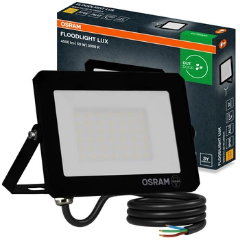 LED reflektor Halogenový venkovní reflektor 50W 3000K 4500lm IP65 FLOODLIGHT LUX OSRAM