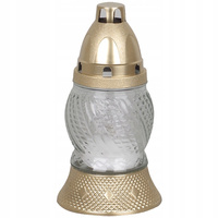 8h celoroční sada skleněných svíček na hrob 16 cm