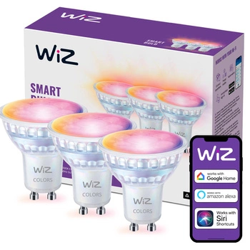 3x LED žárovka GU10 PAR16 4,7W = 50W 2200-6500K + RGB SMART WiFi/Bluetooth WiZ