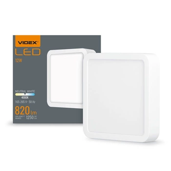 LED panel pro povrchovou montáž Plafond 12W 1250lm 4000K neutrální bílá Videx