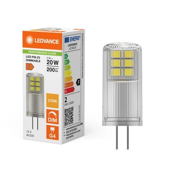 LED žárovka G4 2W = 20W 200lm 2700K Warm 320° 12V stmívatelná Ledvance