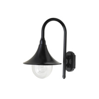 Zahradní LED nástěnné svítidlo KONSTANZ E27 IP44 Black RABALUX