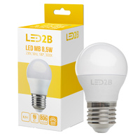 LED žárovka E14 Ball 9W 806lm 3000K Warm 180° LED2B Kobi
