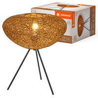 Stolní lampa Stolní svítidlo Stojací dekorativní E27 Béžová USB-C Dekor Ledvance