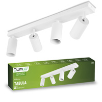 Stropní svítidlo SPOT TUBA Reflektor Halogenové svítidlo 4x GU10 TABULA LUMILED