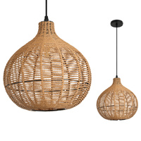 Bambusová dekorativní závěsná lampa E27 Silvon Kobi