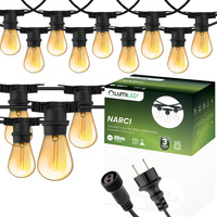 Venkovní řetěz 20m, 40x E27 Žárovky 1.3W 2200K NARCI LUMILED