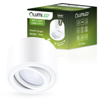 Povrchové Halogenové svítidlo AMAT-S, TUBA 50mm Nastavitelná Kulatá Bílá AMAT-S LUMILED