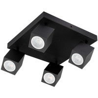 Reflektorové stropní svítidlo 4xGU10 QUANTUS Black
