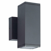 Nástěnné venkovní fasádní svítidlo 12W GU10 černé IP54 Morris Sanico Goldlux