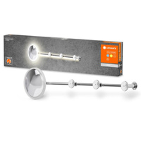 Stropní nástěnné svítidlo LED Povrchová nástěnná lampa 12W 800lm CCT Dekorativní stříbrná Perchero Ledvance