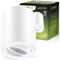 Povrchové Halogenové svítidlo GU10, SPOT TUBA 84mm Nastavitelná Kulatá Bílá AMAT-M LUMILED