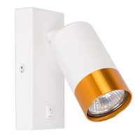 Nástěnné svítidlo Reflektor Nástěnné bodové svítidlo pro čtení GU10 White Gold Masterled