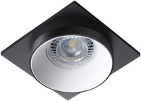 Čtvercové stropní halogenové svítidlo SIMEN MR16 GU10 černo-bílé Kanlux