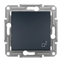 Snímač zvonkového tlačítkového spínače IP20 antracit