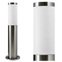 Zahradní lampa LED Stožár E27 NÍZKÁ SATÉNOVÁ TRUBKA 45cm
