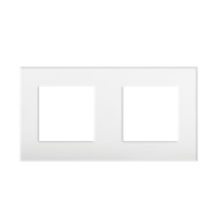 Vodorovný dvojitý rámeček pro zásuvku OFFICE Kanlux, bílý
