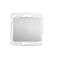 Spínač NO 10A Square Silver LOGI Kanlux