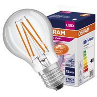 LED žárovka 7,3W E27 2700K 806lm teplý senzor se soumrakovým senzorem