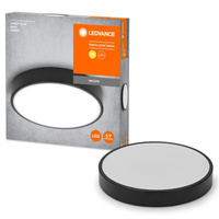 LED Plafond Povrchová montáž 20W 1500lm 3000K Teplá černá 28cm Stropní Ledvance