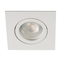 Kruhové podhledové nastavitelné svítidlo GU5.3 GU10 Square White Dalla Kanlux Spot Luminaire