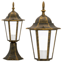Zahradní stojací lampa LIGURIA-LT 1xE27 nízká 42cm patina - GOLDLUX (Polux)