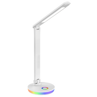 Stolní LED lampa 7W 450lm 4000K Neutrální RGB 120° bílá Stmívatelná Neptun Sanico Goldlux