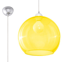 LED závěsné stropní svítidlo BALL E27 Overhang Round Yellow SOLLUX