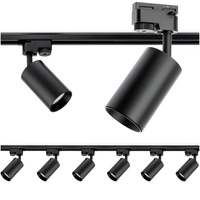 Osvětlovací lišta 2m + 6x reflektor lištový, GU10 Černá SAGI LUMILED