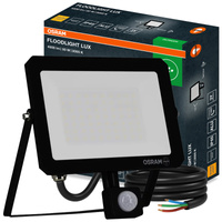 LED reflektor Halogenový venkovní reflektor 50W 3000K 4500lm IP65 se senzorem pohybu a soumraku SENSOR FLOODLIGHT LUX OSRAM