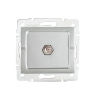 Ekvipotenciální zásuvka Čtvercová zemnicí zásuvka Stříbrná LOGI Kanlux