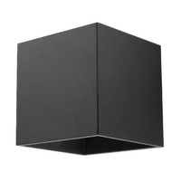 Nástěnné svítidlo QUAD 1 G9 Cube top and bottom Minimalist Black SOLLUX