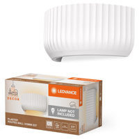 Dekorativní nástěnné svítidlo Nástěnná povrchová montáž E27 Bílá Dekor Ledvance