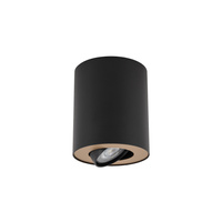 Stropní svítidlo SET 8901 Nowodvorski černá a zlatá GU10 bodová trubice přisazená k povrchu moderní