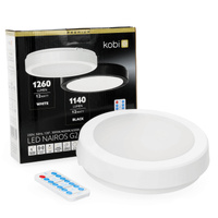 LED stropní svítidlo do koupelny 12W 1260lm 4000K 120° s pohybovým a soumrakovým senzorem bílé IP65 Nairos Kobi