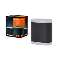 Venkovní zahradní lampa Venkovní nástěnná lampa LED 9W 700lm 3000K IP44 Endura Ledvance šedá