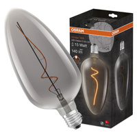 Dekorativní LED žárovka E27 CLA125 4W = 15W 140lm 1800K Teplá bílá 300° vlákno Stmívatelné OSRAM Vintage 1906