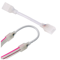 Oboustranný konektor pro NEON LED pásky s 2PIN 12MM kabelem