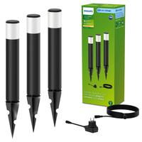 Sada 3x PHILIPS PUREX GardenLink venkovní nástěnné LED svítidlo 1,5 W 24V 2700K IP44 s pohonem