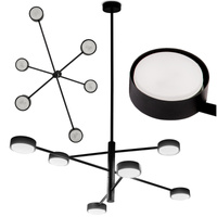 LED závěsné stropní svítidlo 6x GX53 Wall Black OVILO LUMILED